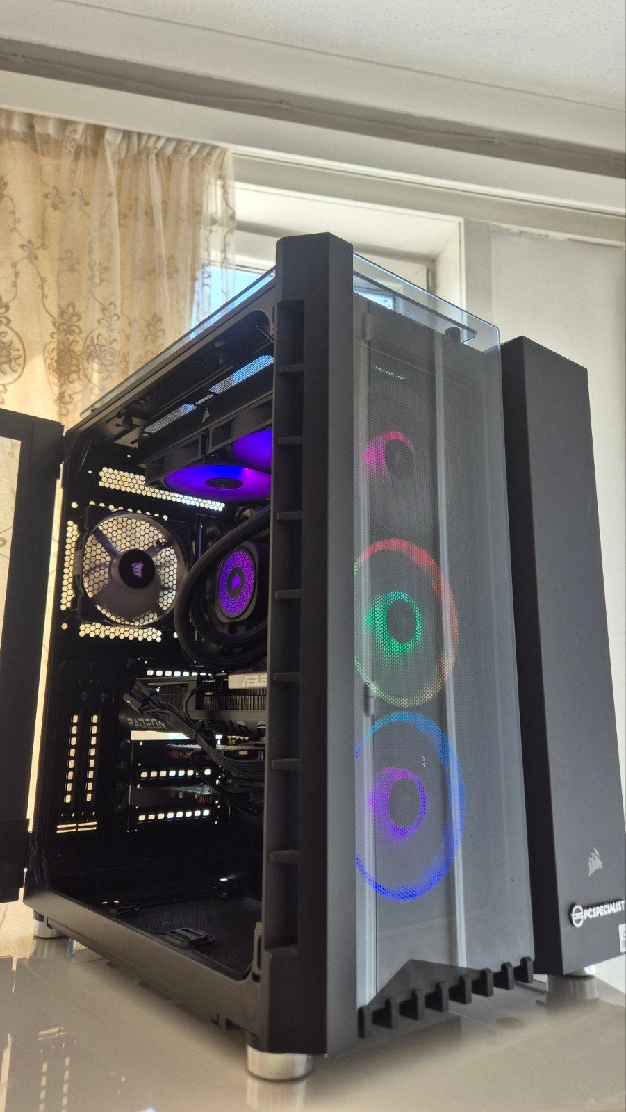 PC de jeu Corsair i9 14900k Asus RX 9060 XT 32 Go DDR5 CL30, Enlèvement ou Envoi, Gaming, SSD