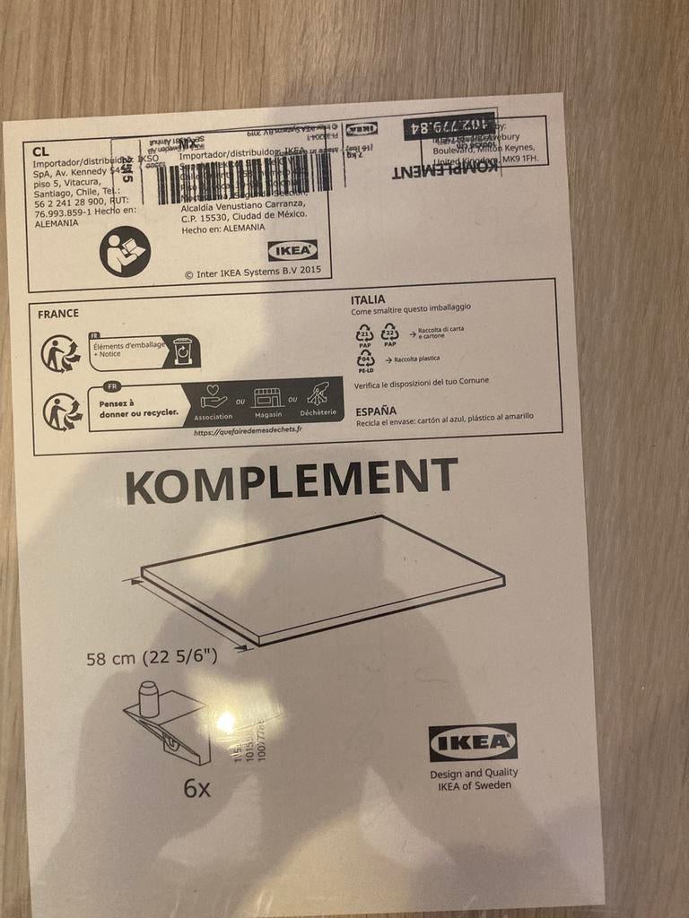Ikea komplement onderdelen nieuw, Enlèvement, Comme neuf