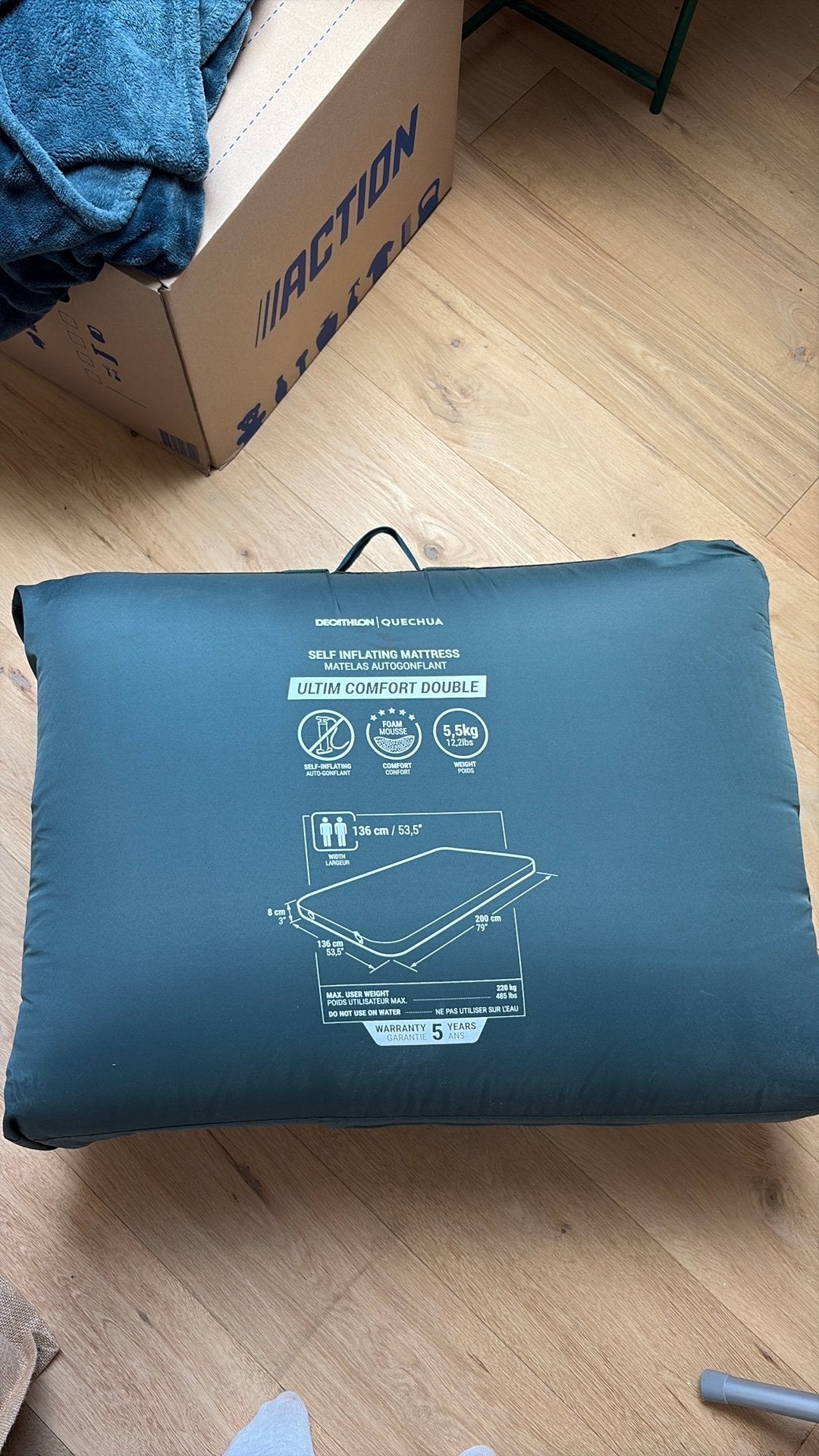 Ultim Comfort Double Matras Decathlon, Enlèvement, Comme neuf, 2 personnes