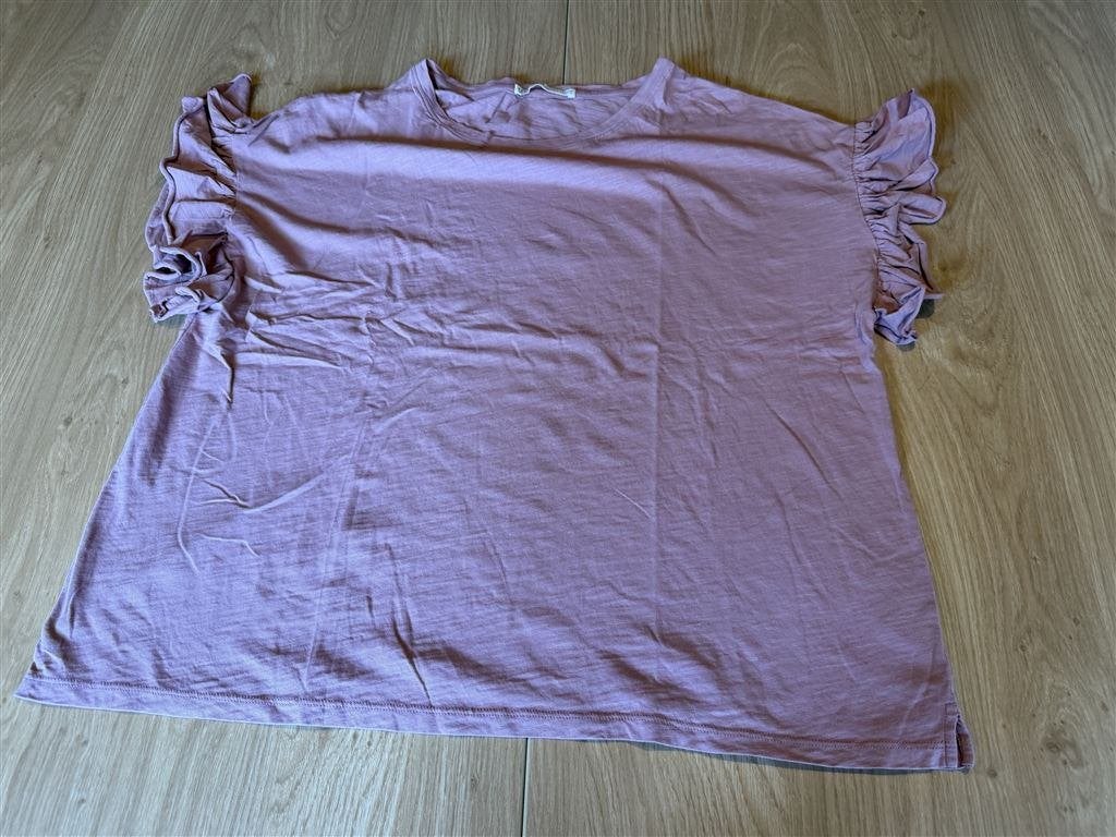 Peruvian Connection Jersey Top Oudroze Met Ruches Maat M, Kleding | Dames, T-shirts, Ophalen of Verzenden, Zo goed als nieuw, Maat 38/40 (M)