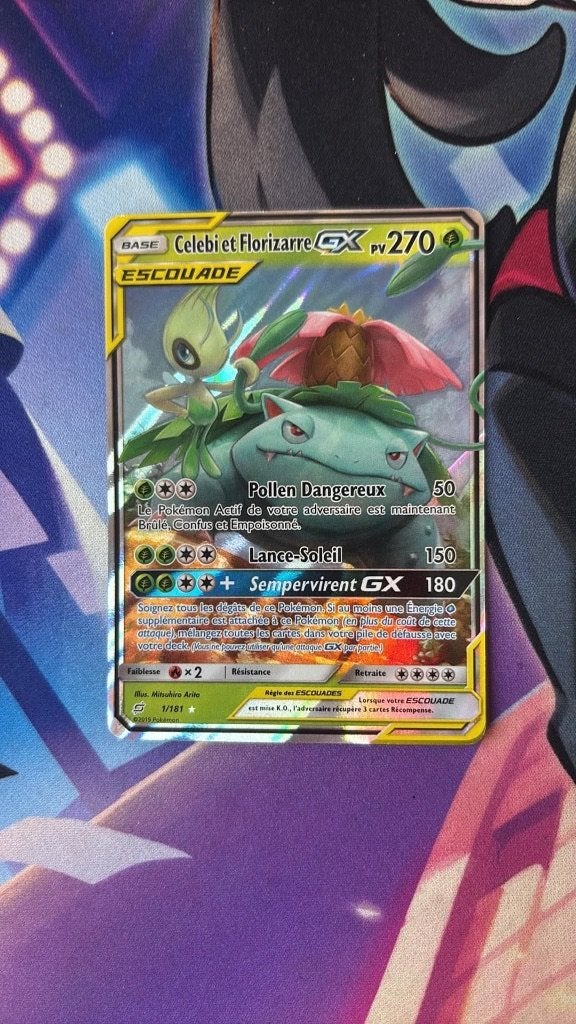 Carte Pokémon escouade Célébi&Florizarre GX 60€, Hobby & Loisirs créatifs, Enlèvement, Comme neuf, Plusieurs cartes