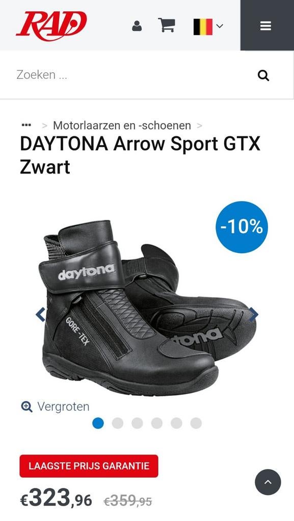 Daytona Arrow Sport Goretex laarzen 43, Motoren, Ophalen, Laarzen