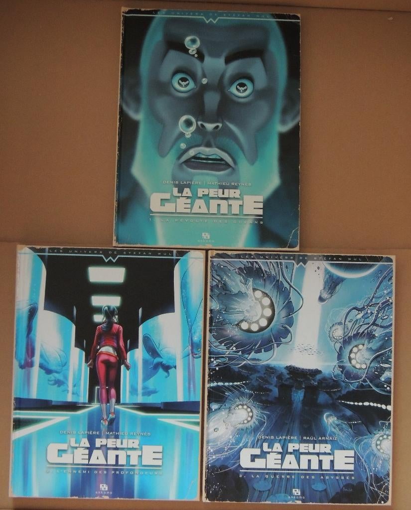 La peur géante Complete reeks EO 3 delen, Denis Lapière, Complete serie of reeks, Ophalen of Verzenden, Zo goed als nieuw