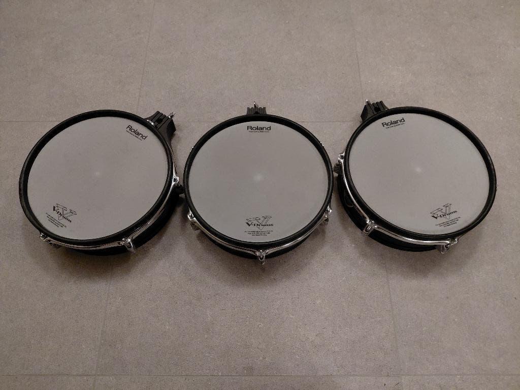 Drie Roland PD-125-pads, Muziek en Instrumenten, Ophalen of Verzenden, Zo goed als nieuw, Roland, Elektronisch