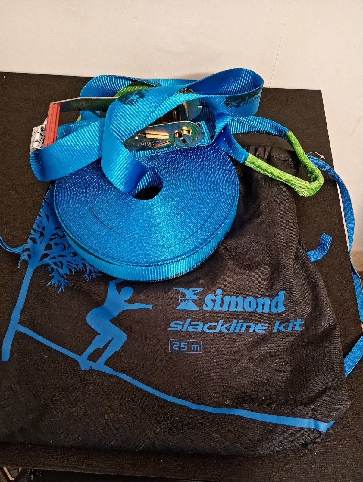 Slackline 25m Simond, Sport en Fitness, Klimsport, Ophalen