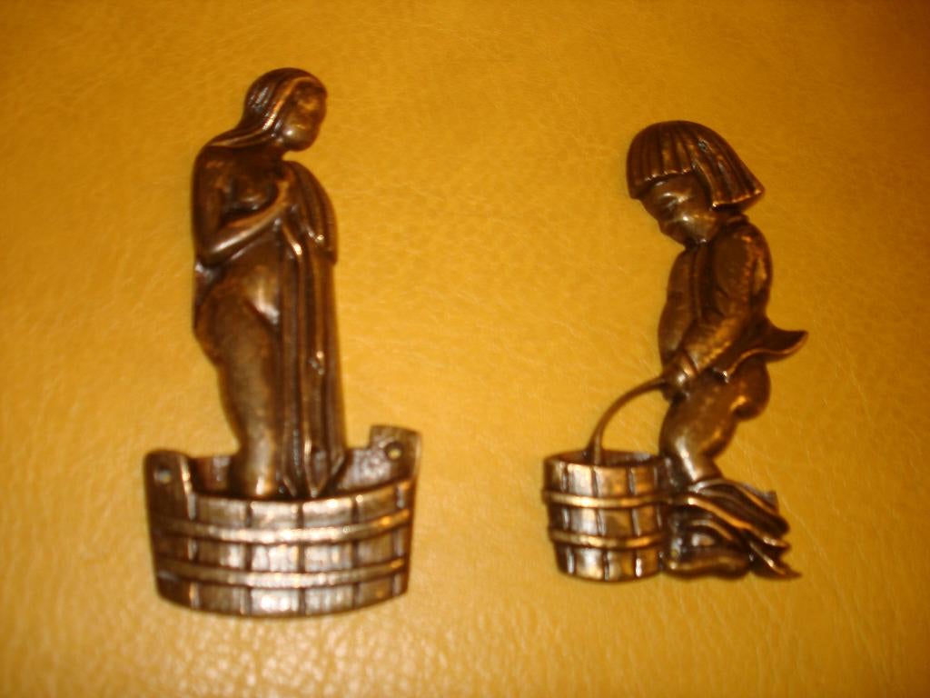 Deurplaatjes in brons, Ophalen of Verzenden, Brons