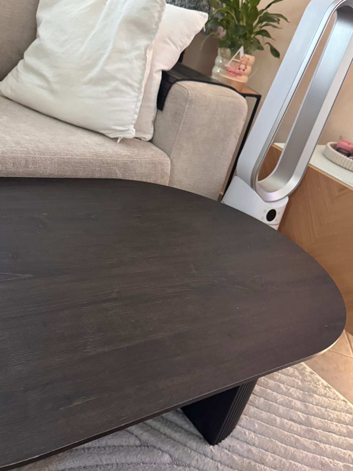 Ovale salontafel, Tuin en Terras, Ophalen, Zo goed als nieuw