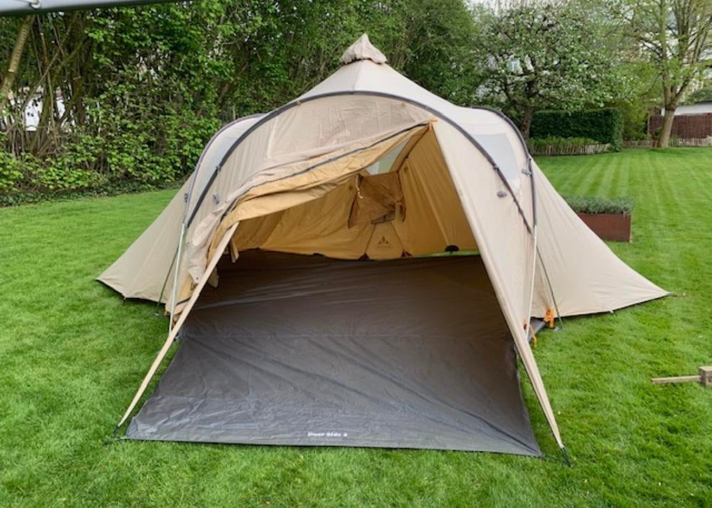 Vaude Badawi T/C 4pers., Caravans en Kamperen, Tenten, Ophalen, Zo goed als nieuw