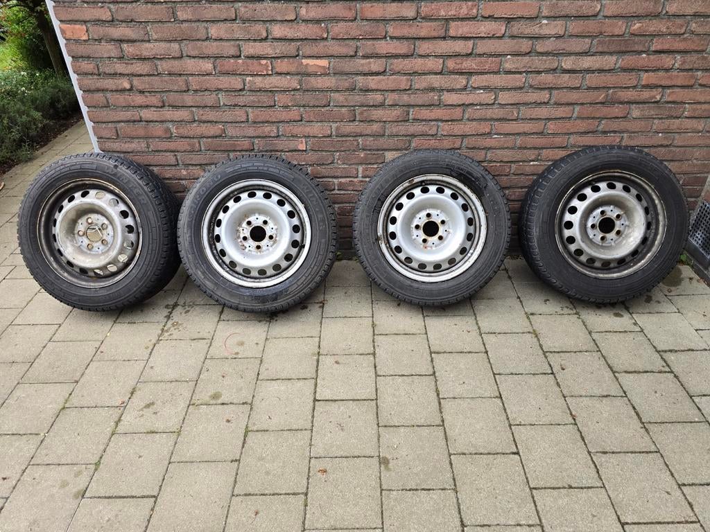Stalen velgen 5*112 met winterbanden, Auto-onderdelen, Ophalen, Velg(en), 16 inch, Winterbanden