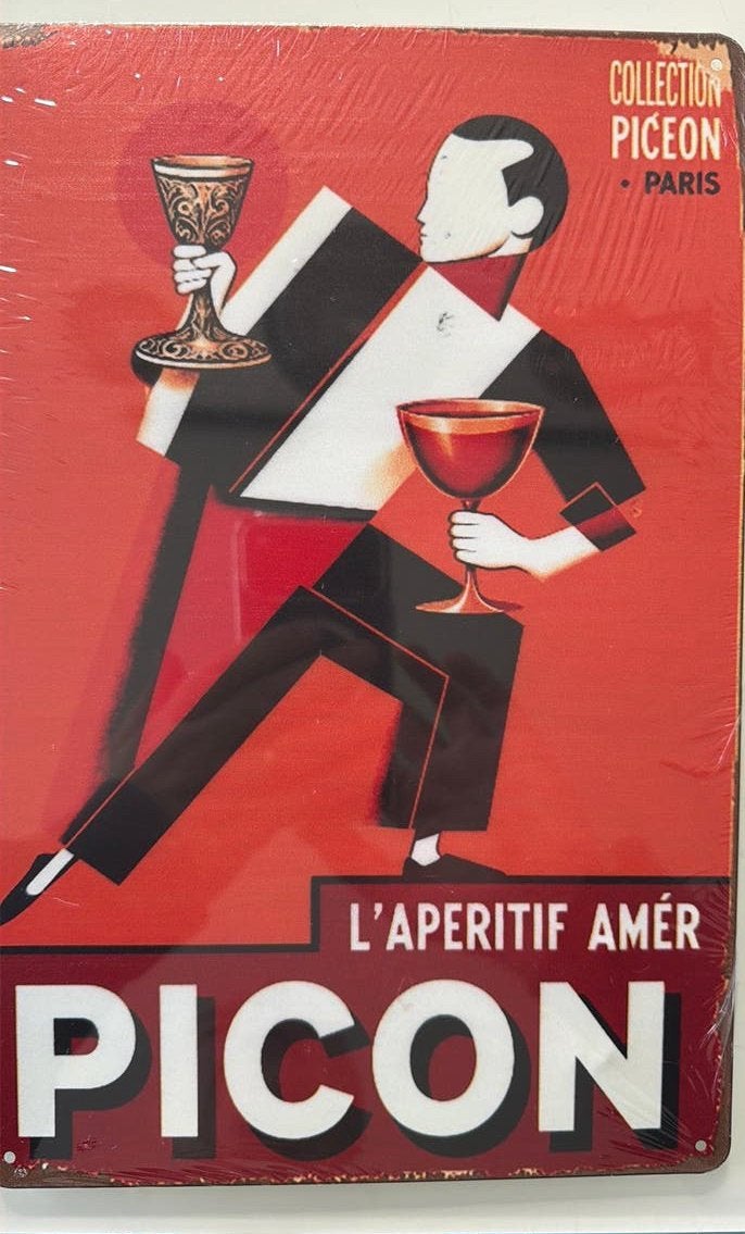 Metalen reclamebord Picon l’apéritif - retro vintage mancave, Ophalen of Verzenden, Nieuw, Reclamebord