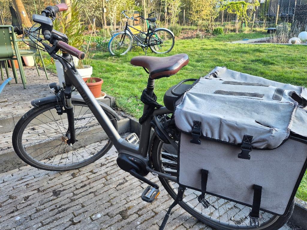 Elektrische fiets, antraciet grijs, Fietsen en Brommers, Fietsen | Dames | Damesfietsen, Versnellingen, Ophalen, Overige merken