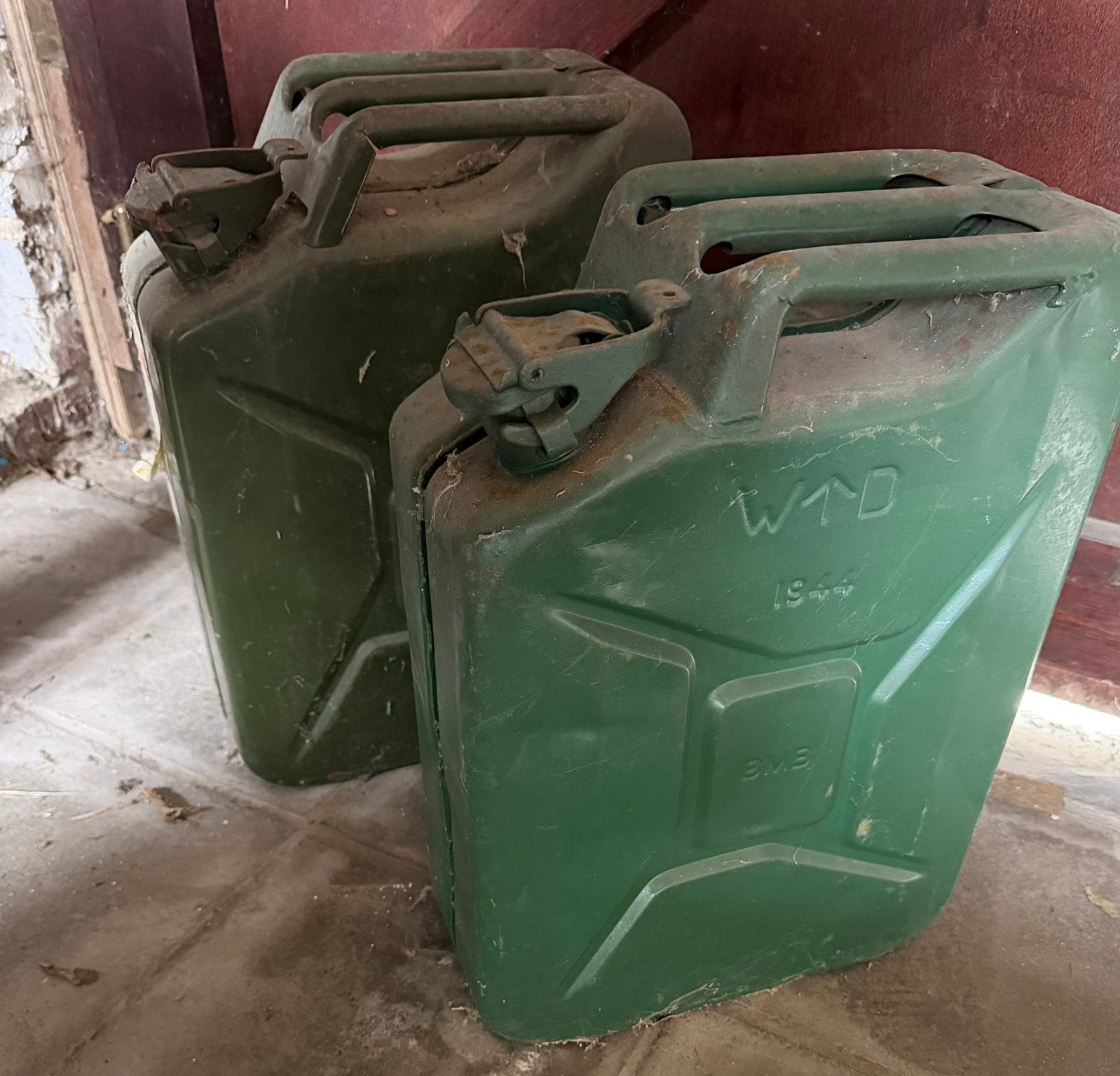 Jerrycans, Enlèvement ou Envoi, Utilisé