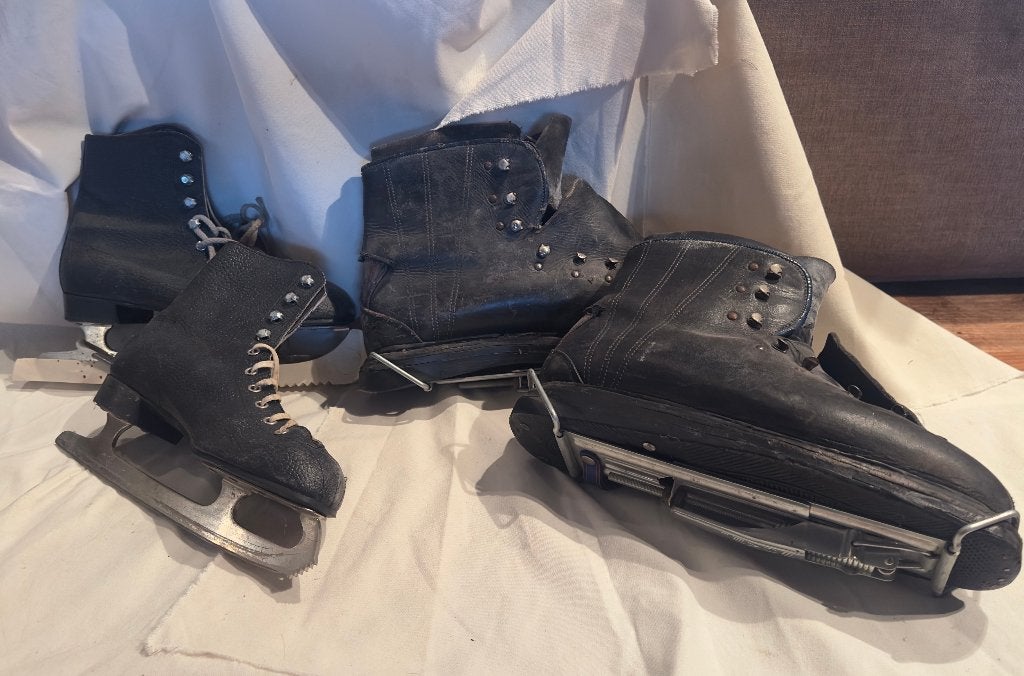 Oude schaats- en skischoenen, Antiek en Kunst, Ophalen