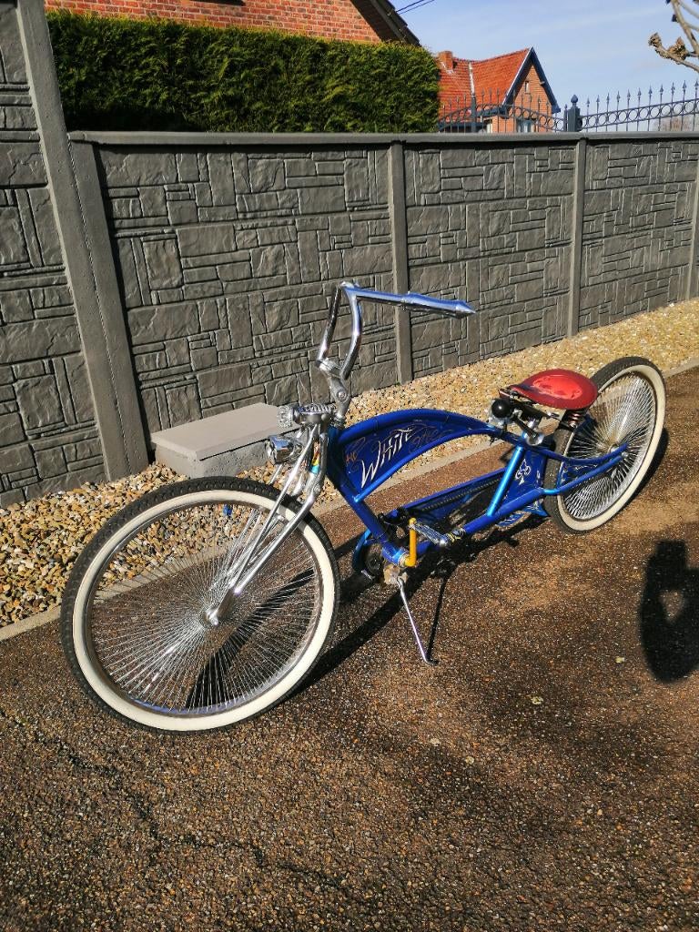 Lowrider - Custom fiets, Fietsen en Brommers, Fietsen | Cruisers en Lowriders, Zo goed als nieuw, Lowrider, Chroom, Ophalen
