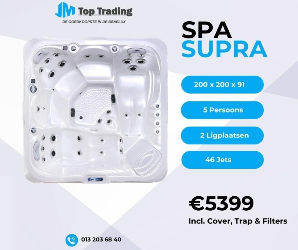 Jacuzzi Supra (Balboa) 5 persoons - 200x200cm - 46 jets, Ophalen, Nieuw, Overige typen