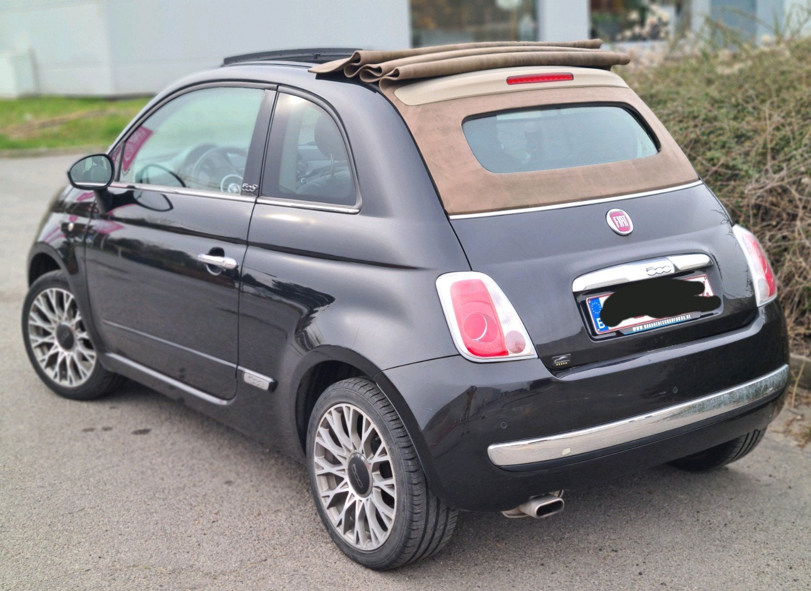 fiat 500 cabrio 12ess 2014.170mkm cuir rouge ctok 5400€, Autos, Cuir, Euro 5, Achat, Cabriolet