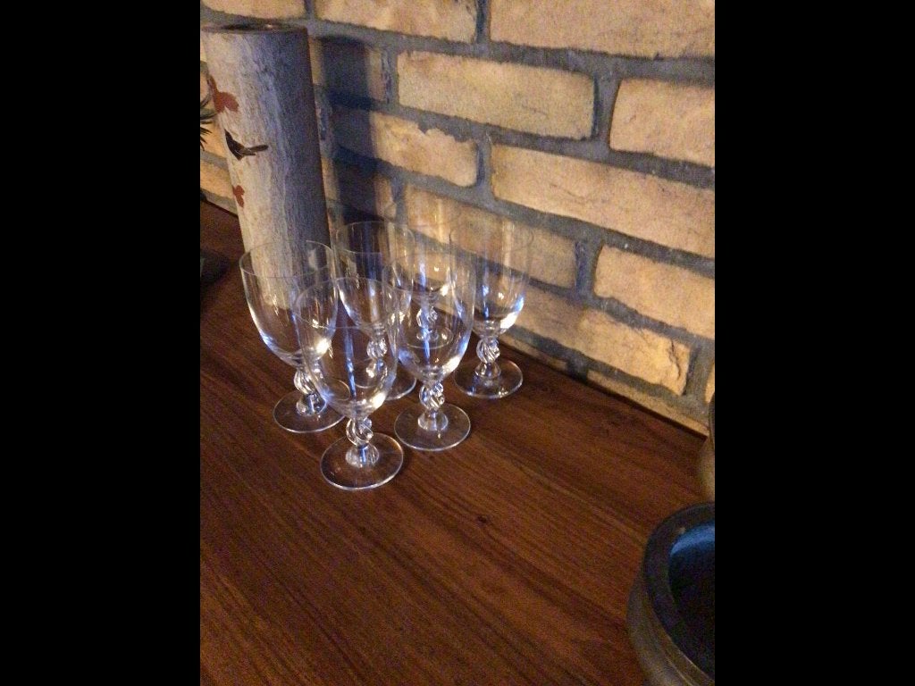 Lalique porto glazen 6 stuks, Enlèvement ou Envoi