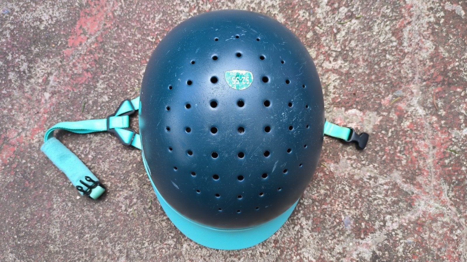 Bombe/Casque d'équitation Decathlon - 52-55 cm, Animaux & Accessoires, Vêtements d'équitation, Autres tailles, Bleu, Casque d'équitation/bombe