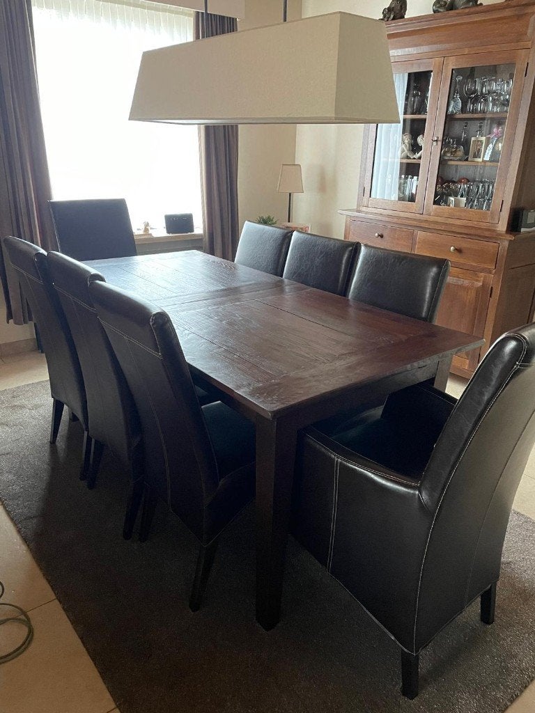 Salle à manger en bon état, Enlèvement, Comme neuf, Landelijk, 6 à 8 chaises