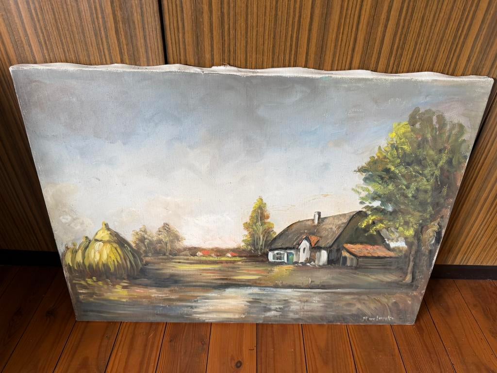 Schilderijen (70x50 cm) - landschappen - olie op doek, Enlèvement