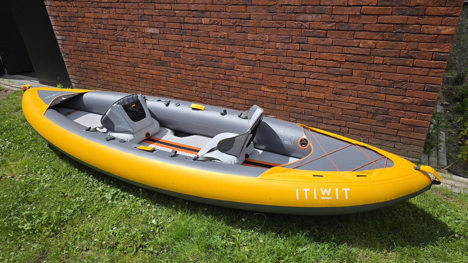Opblaasbare kajak 2 personen in zeer goede staat, Watersport en Boten, Ophalen, Opblaasbaar, Zo goed als nieuw, 2-persoons