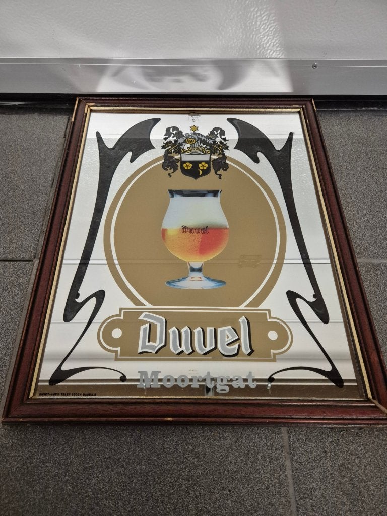 Miroir Duvel, Collections, Enlèvement ou Envoi, Utilisé, Panneau, Plaque ou Plaquette publicitaire, Duvel