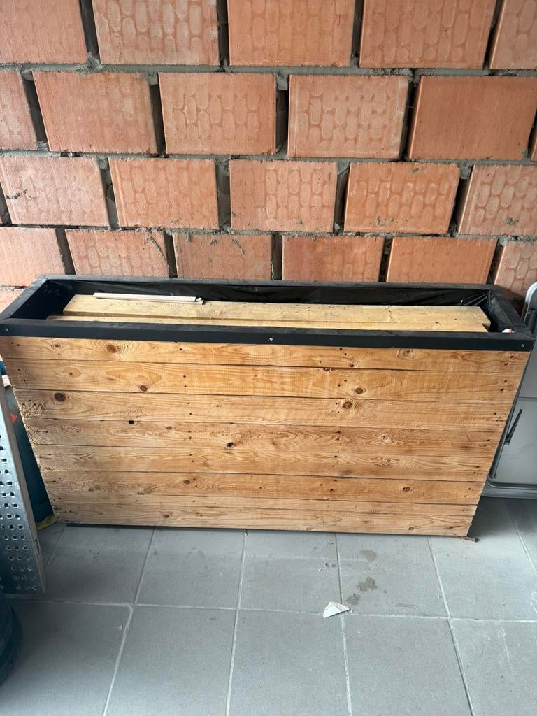 Bloembak hout, Tuin en Terras, Ophalen, Zo goed als nieuw, Hout