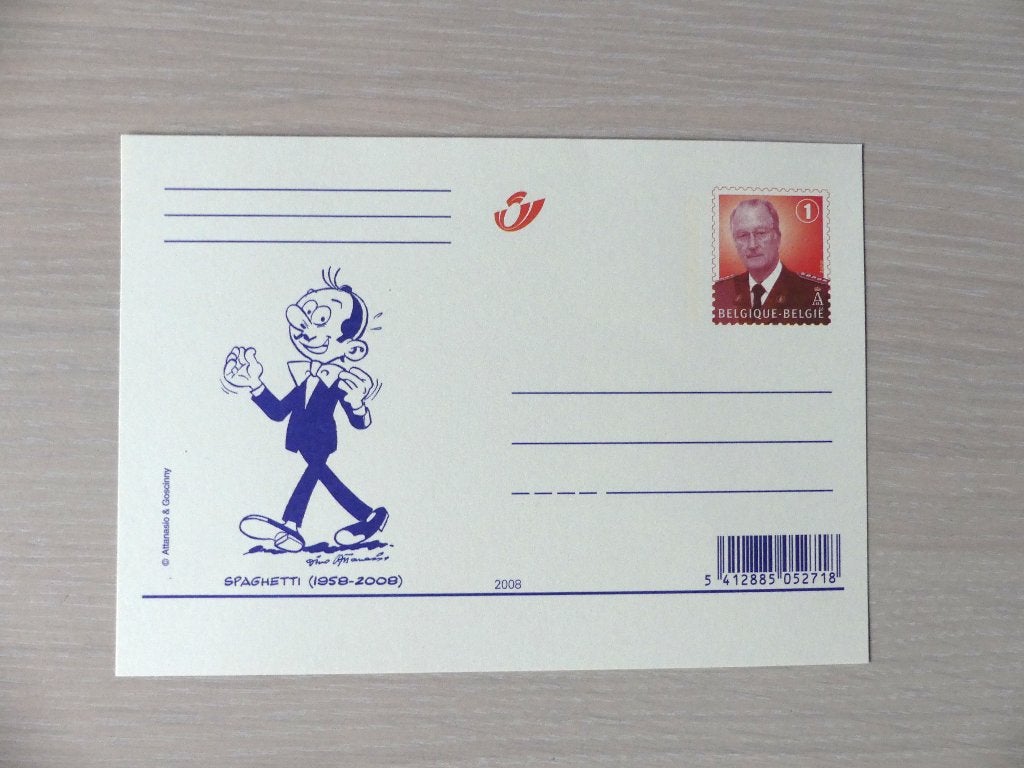 2008 : Geïllustreerde briefkaart - ongebruikt : SPAGHETTI, Ophalen of Verzenden, Postfris
