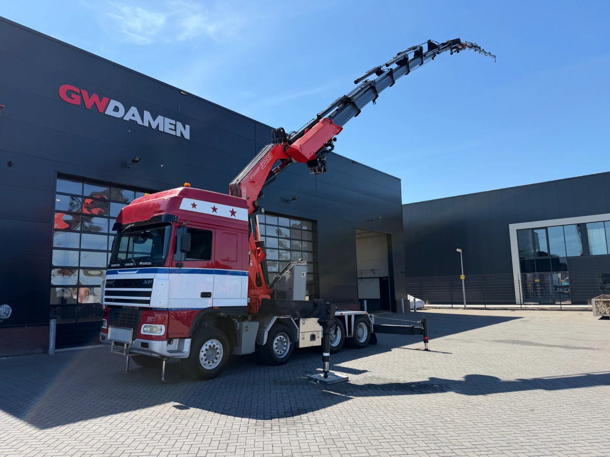 DAF XF 480 8x4 Tractor unit Fassi F 1100 + Fly jib, Winch, Auto's, Vrachtwagens, Automaat, Achterwielaandrijving, Diesel, 480 pk