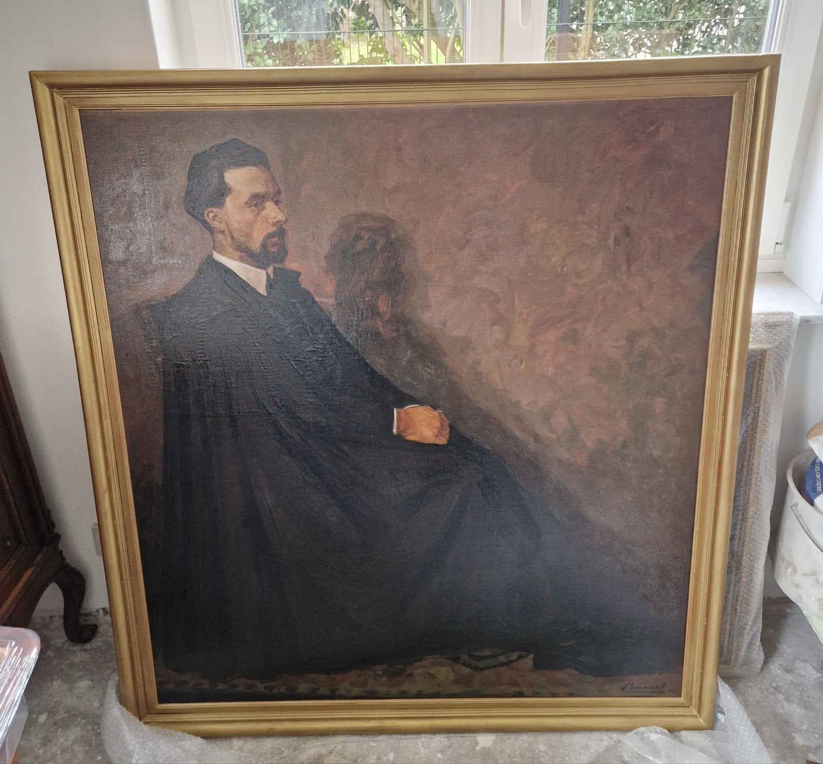 Portret op doek, Ophalen, Doek