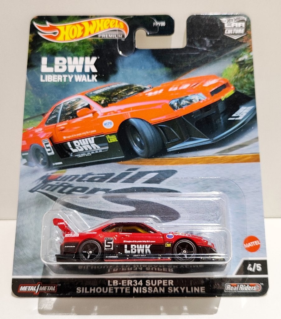 Hot Wheels Car Culture LB-ER34 Liberty Walk Nissan Skyline, Enlèvement ou Envoi