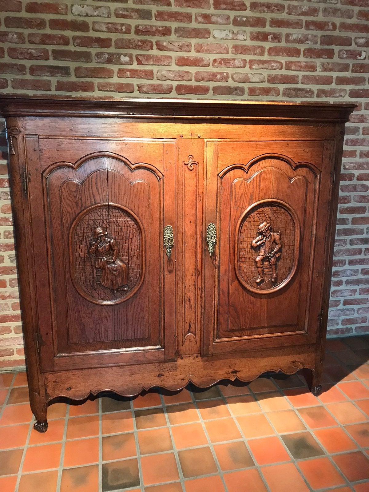 Oude eiken kast, Antiek en Kunst, Ophalen