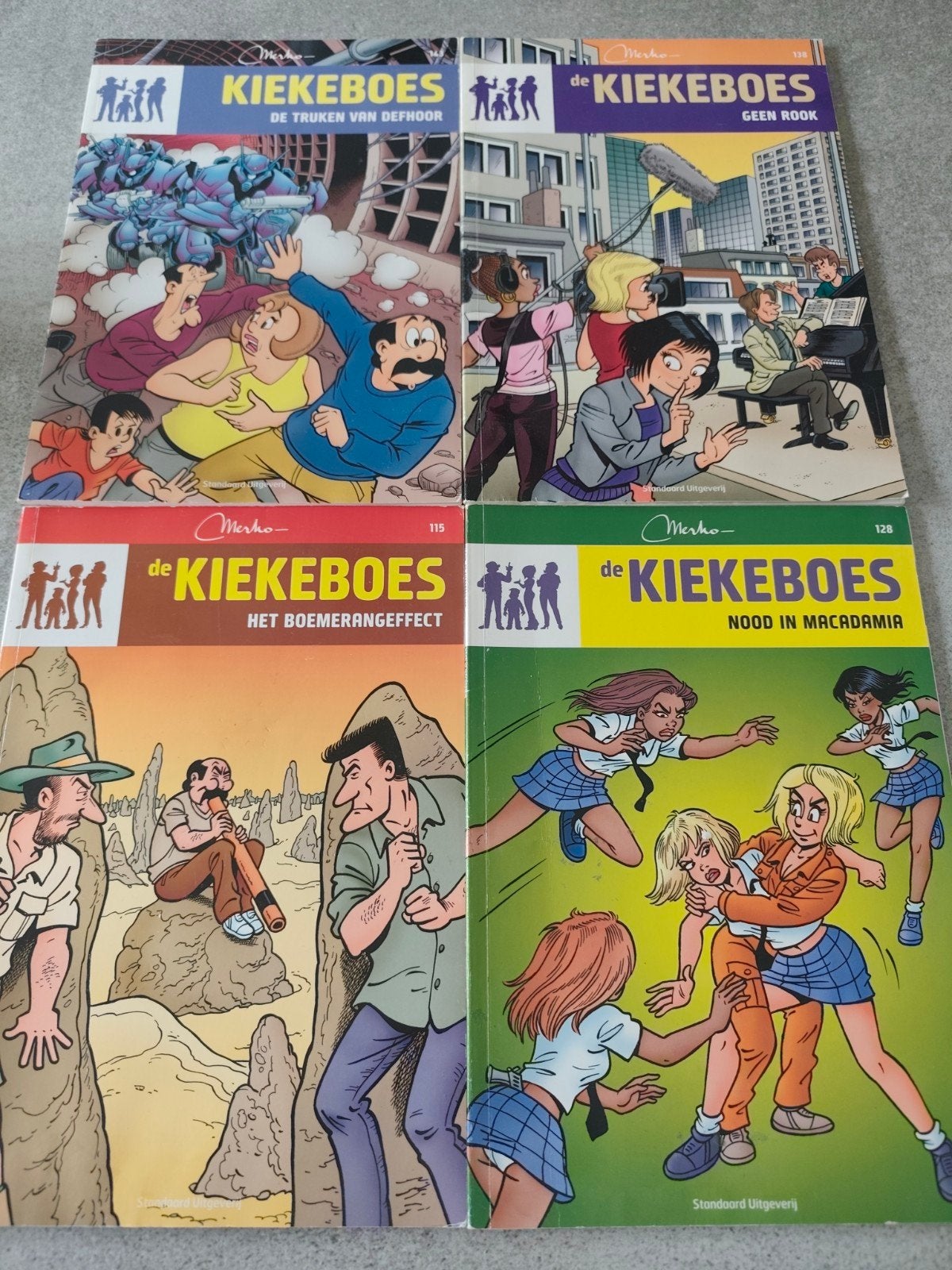 Kiekeboes, 4stuks, Boeken, Gelezen, Europa, Meerdere comics, Standaard Uitgeverij
