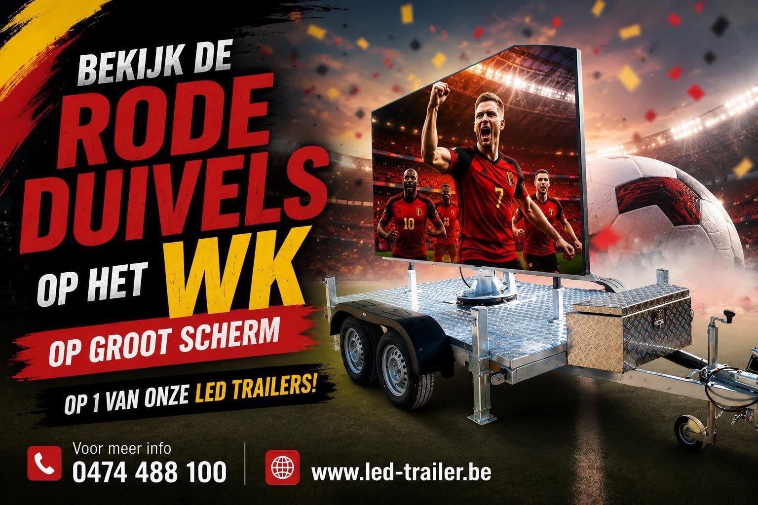 Mobiel ledscherm te huur, Tickets en Kaartjes, Meerdaags