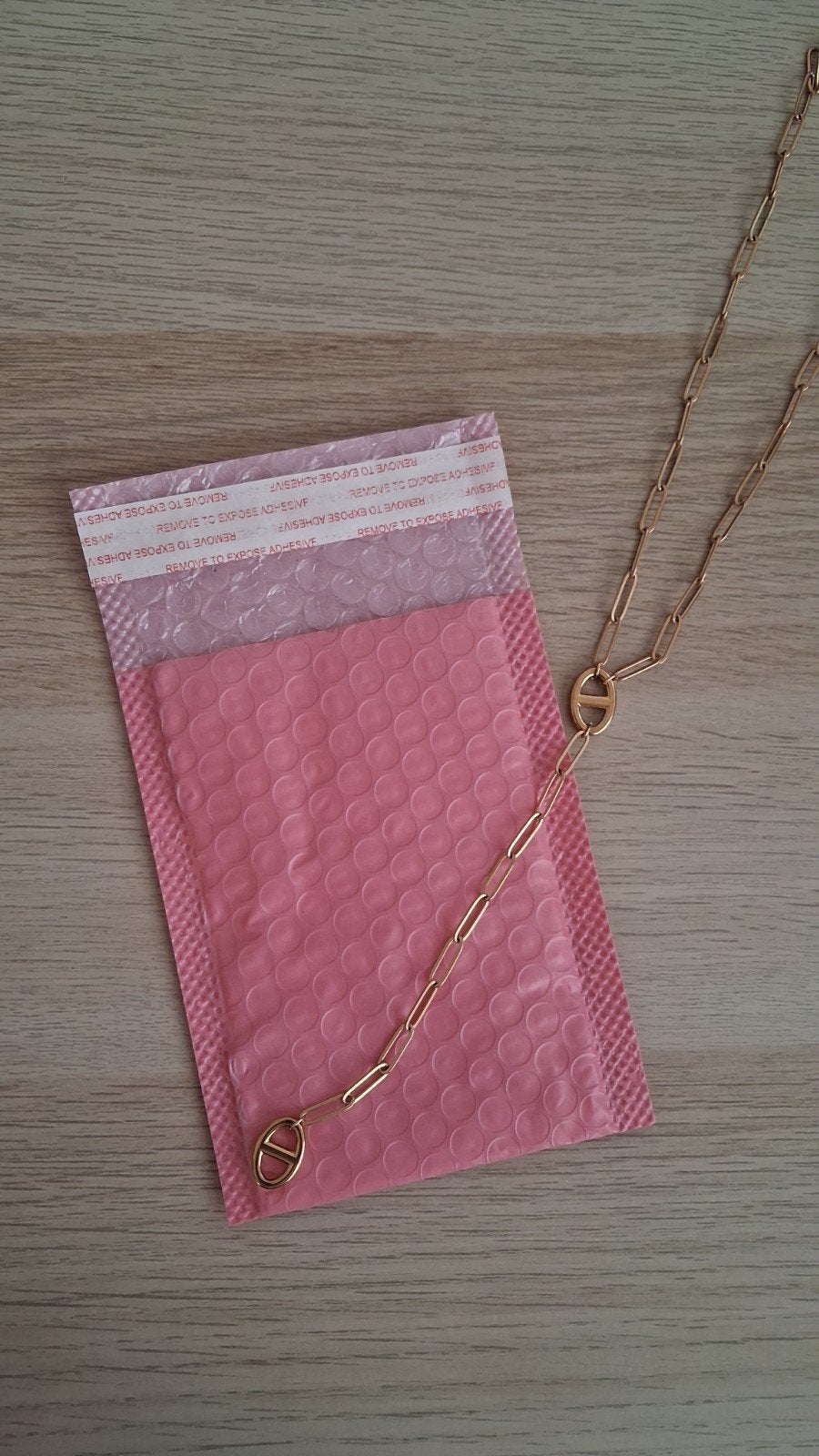 Collier en Y mailles marine dorées - Acier Inoxydabl, Bijoux, Sacs & Beauté, Accessoires Autre, Enlèvement ou Envoi, Neuf