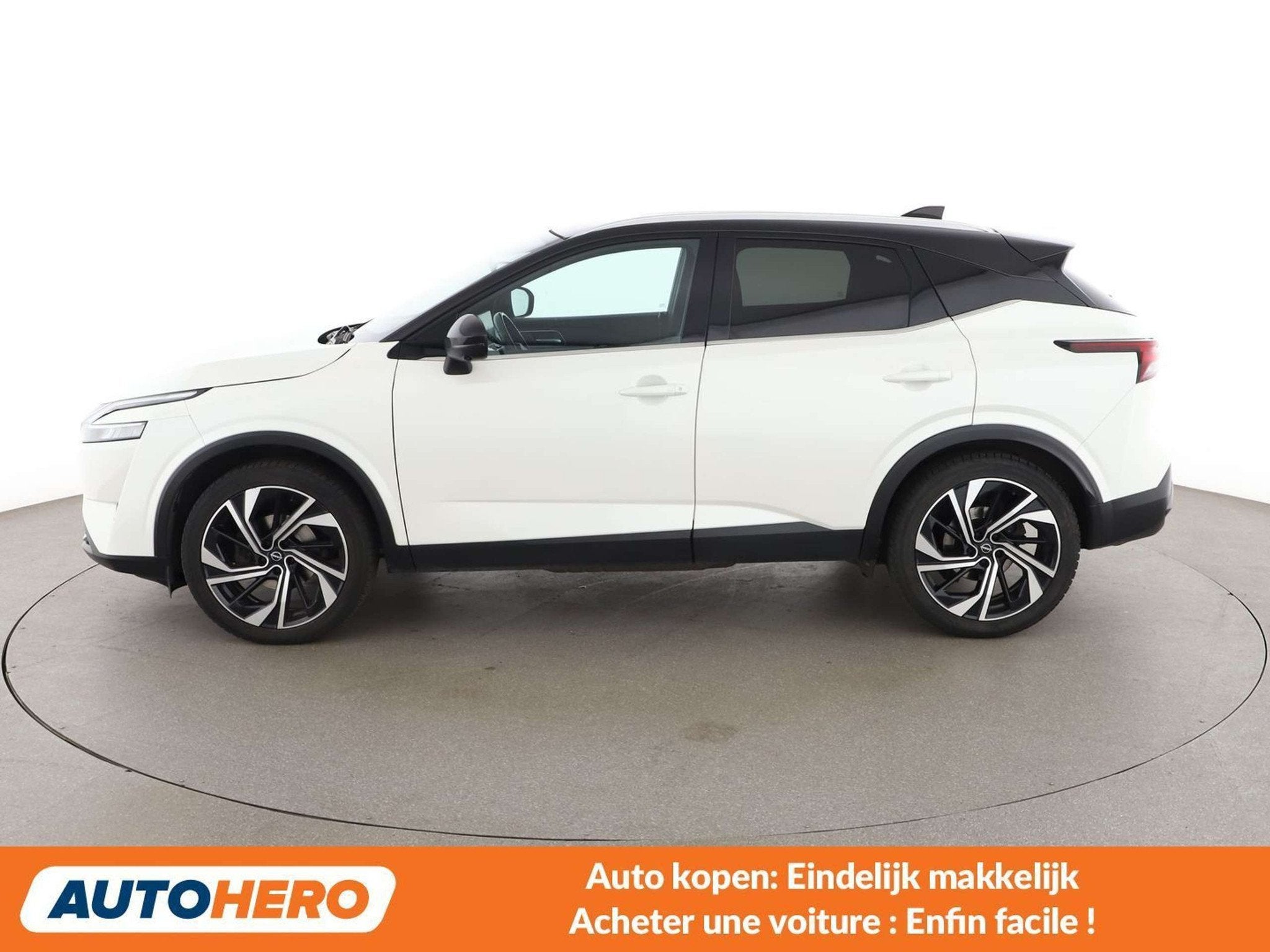 Nissan QASHQAI 1.3 DIG-T Mild-Hybrid Tekna+ (bj 2022), Auto's, Nissan, 1586 kg, Wit, Leder, 5 zetels