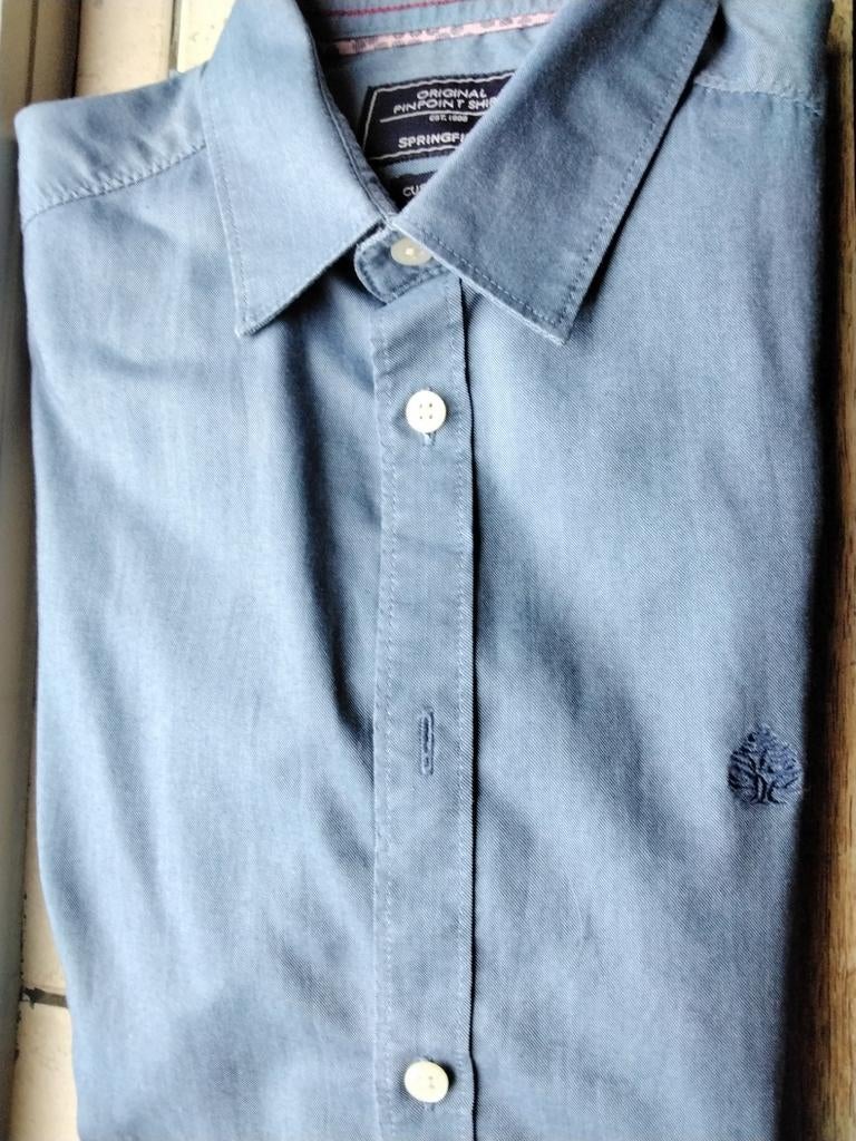 Chemise Springfield pour homme taille S, Enlèvement ou Envoi, Tour de cou 38 (S) ou plus petit, Comme neuf, Bleu