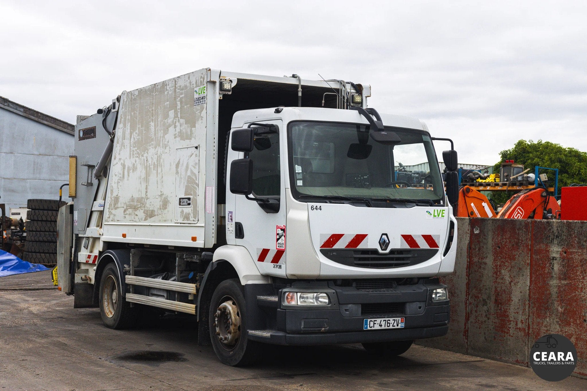 Renault Midlum 270 dXi FAUN CONTAINER FLIPPER, Autos, Camions, Achat, Entreprise, Renault, Diesel