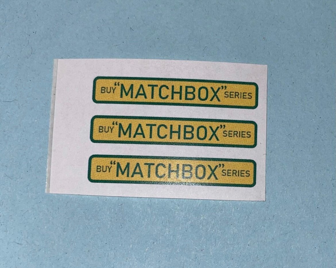 Lesney Matchbox stickers London Bus 5-B 1957, Ophalen of Verzenden
