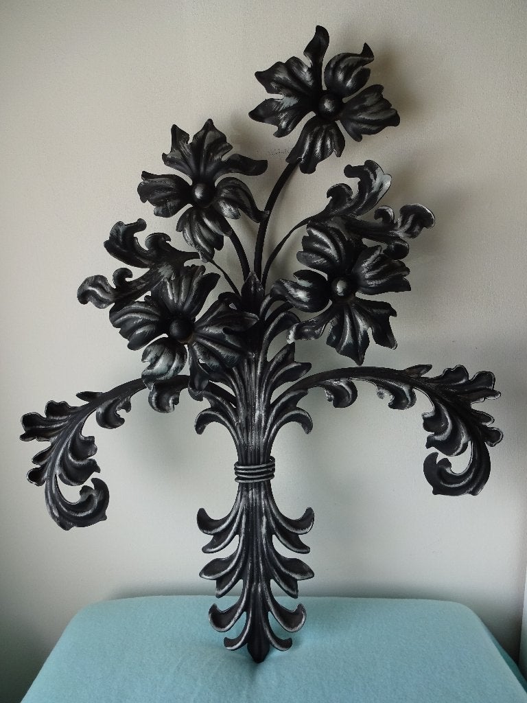 Smeedijzeren decoratie, console, bloemenrek, Tuin en Terras, Ophalen of Verzenden, Nieuw
