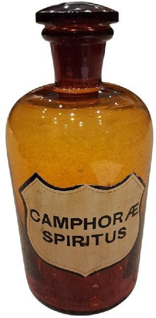 Flacon de pharmacie Camphor AE Spiritus, Antiquités & Art, Antiquités | Verre & Cristal, Enlèvement ou Envoi