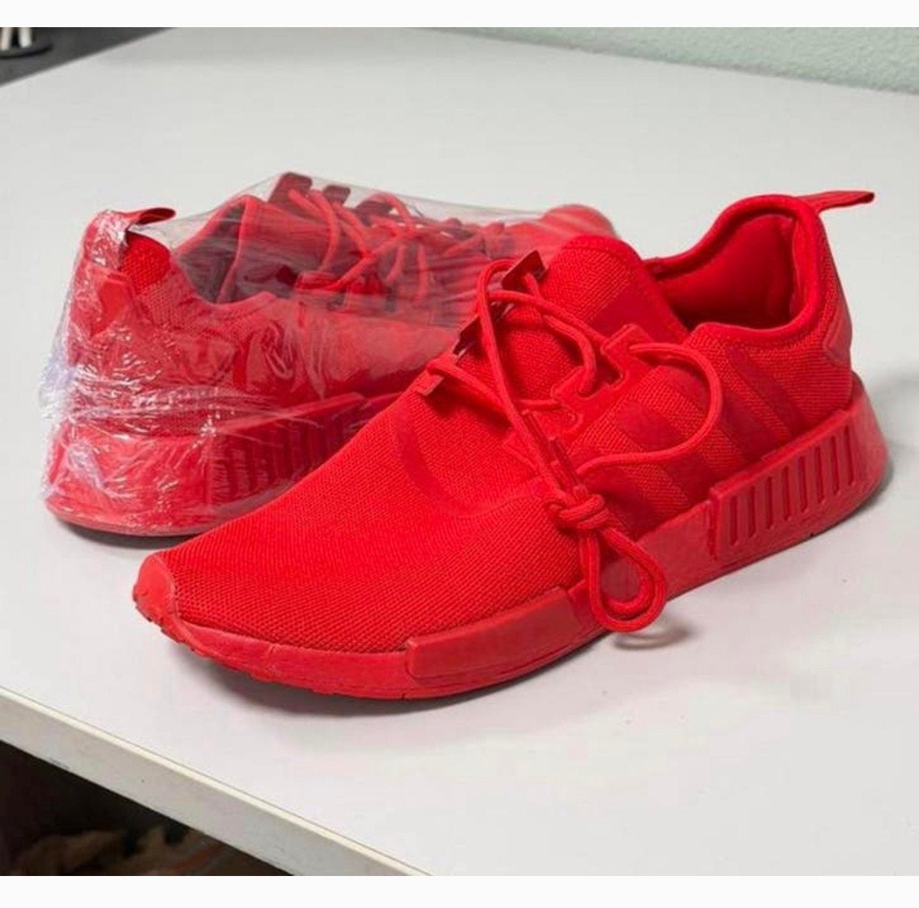 Adidas NMD_R1 Primeblue Rood Triple Red Men's GX7605 46 2/3, Overige kleuren, Nieuw, Ophalen of Verzenden, Sneakers