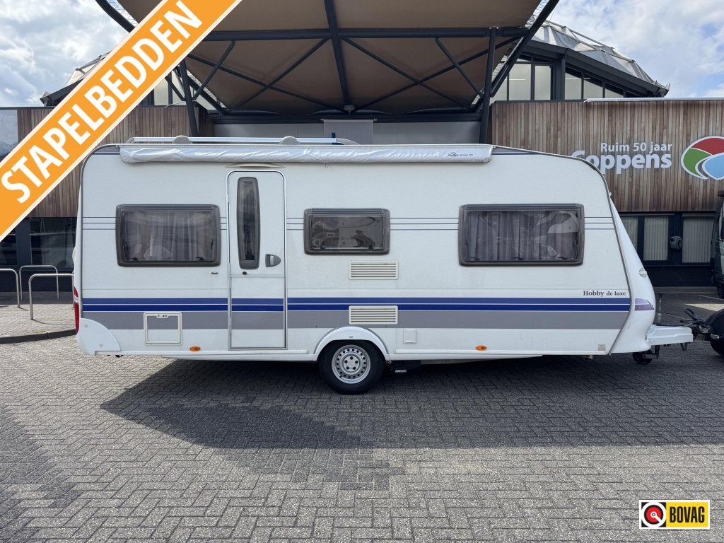 Hobby De Luxe 495 UK 2007 MOVER + TENT!, Caravans en Kamperen, Overige typen, Rondzit, Hobby, 4 tot 5 meter