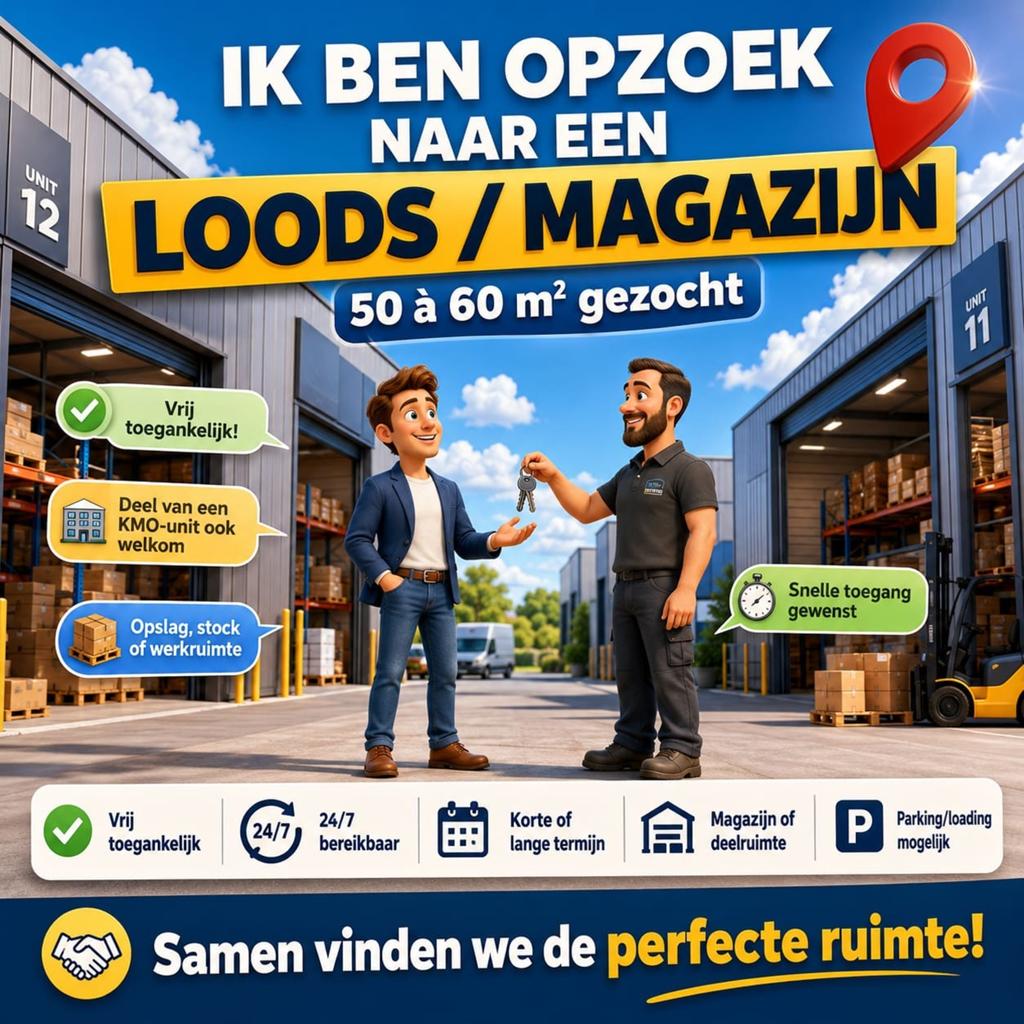Opslagruimte gezocht, Immo, Garages en Parkeerplaatsen