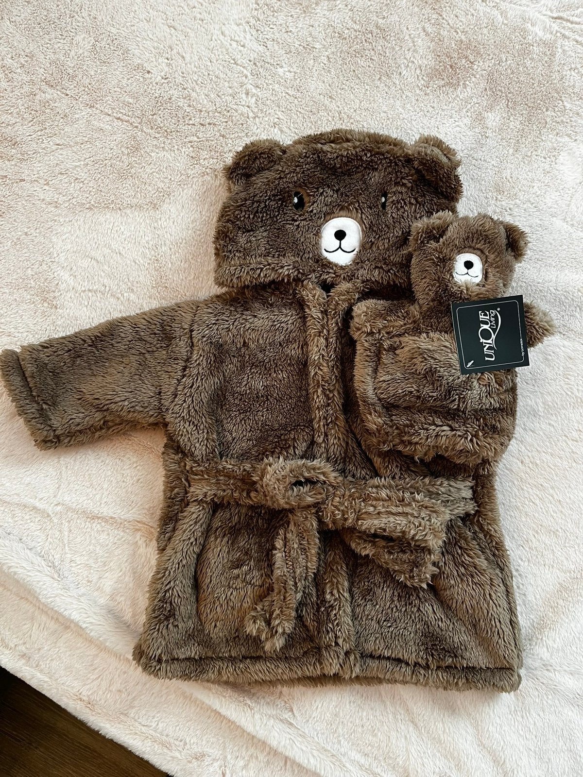 Baby Badjasjes met knuffel superzacht en warm, Ophalen of Verzenden, Nieuw