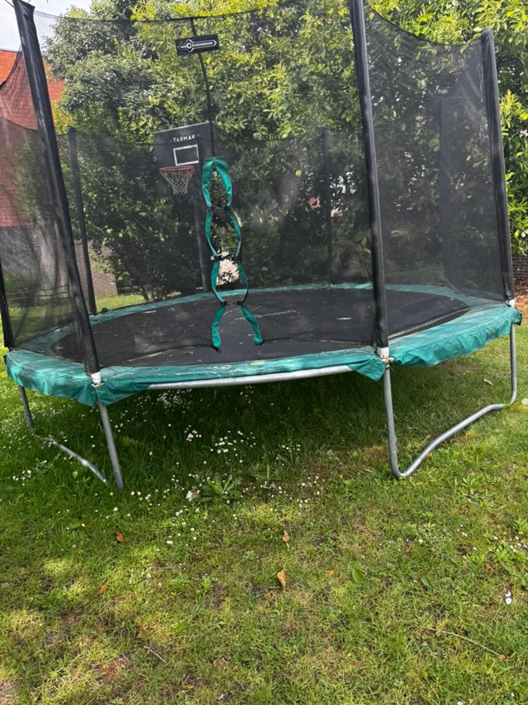 Trampoline 340cm moet snel weg prijs bespreekbaar !, Ophalen, Zo goed als nieuw