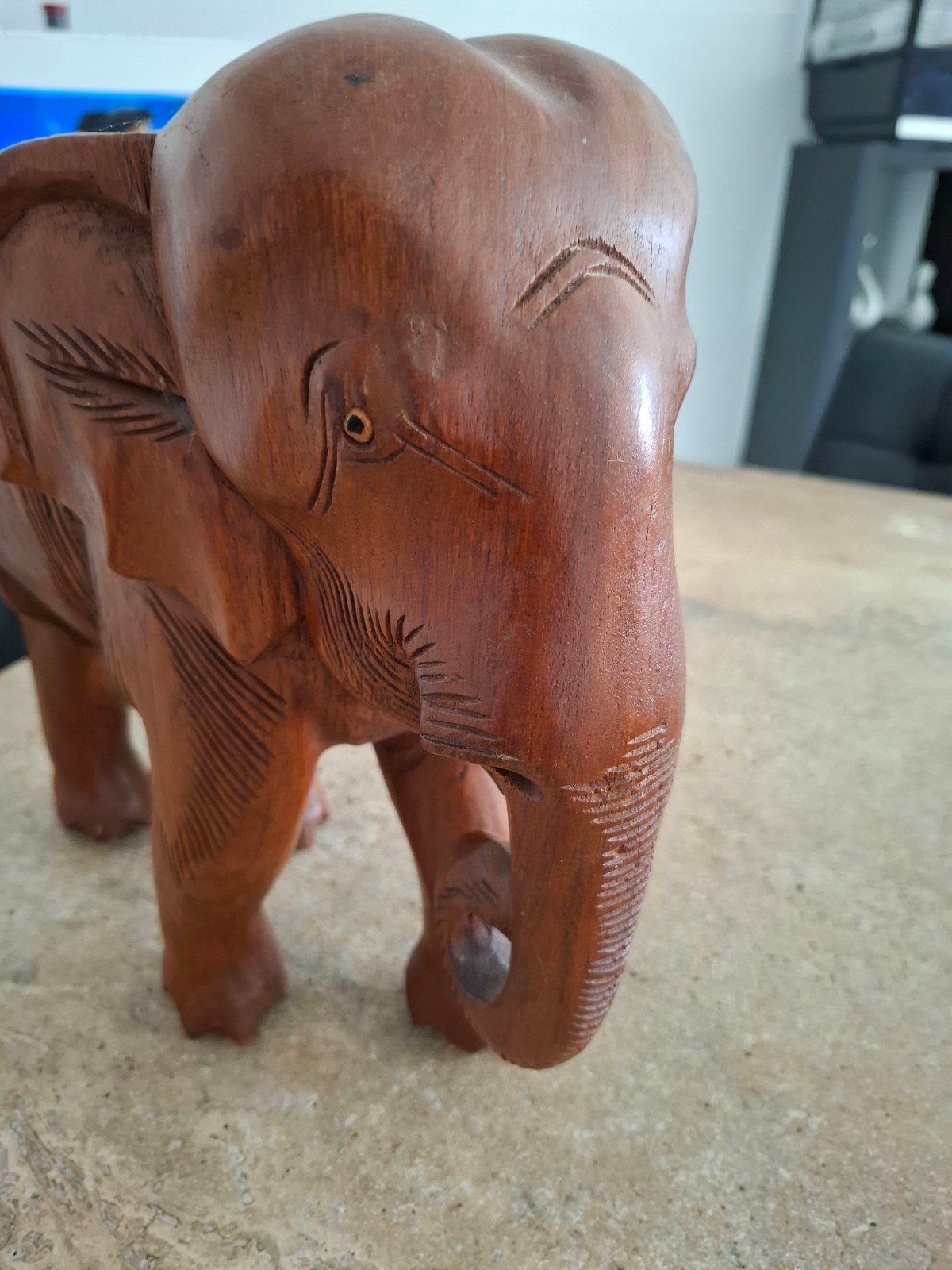 Handgemaakte olifant van massief hout, Ophalen, Hout, Overige stijlen, Nieuw