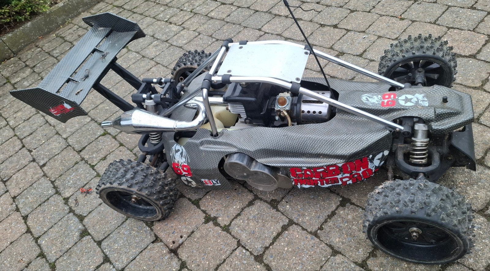 Reely Carbon Fighter Pro, Hobby & Loisirs créatifs, Autres échelles, Enlèvement ou Envoi, Voiture off road, Utilisé