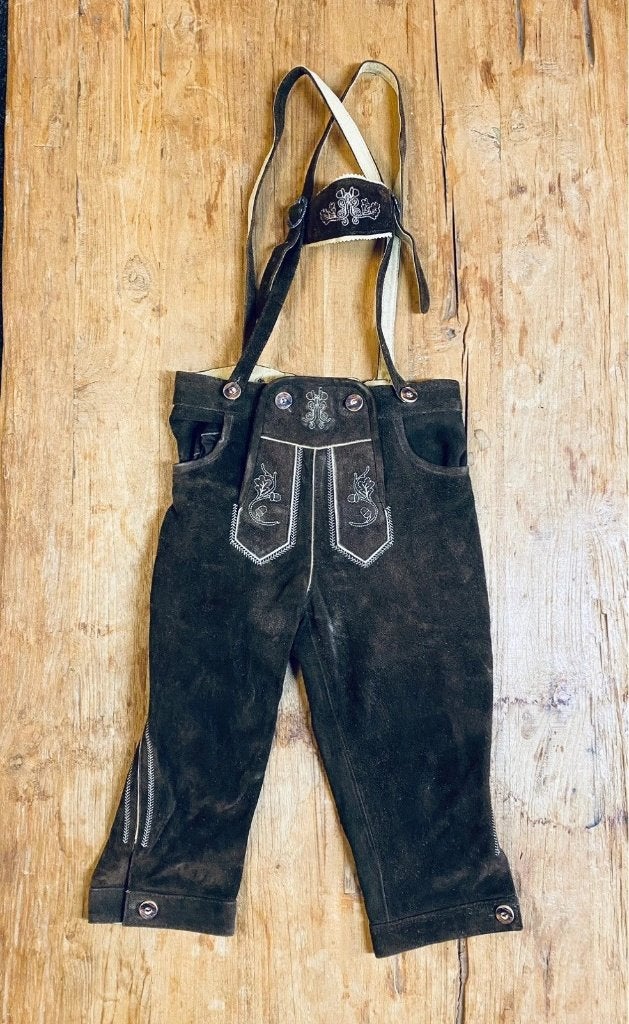 Lederhosen jongens mt 158 donkerbruin, Kinderen en Baby's, Ophalen of Verzenden, Zo goed als nieuw, Pepperts!, Jongen