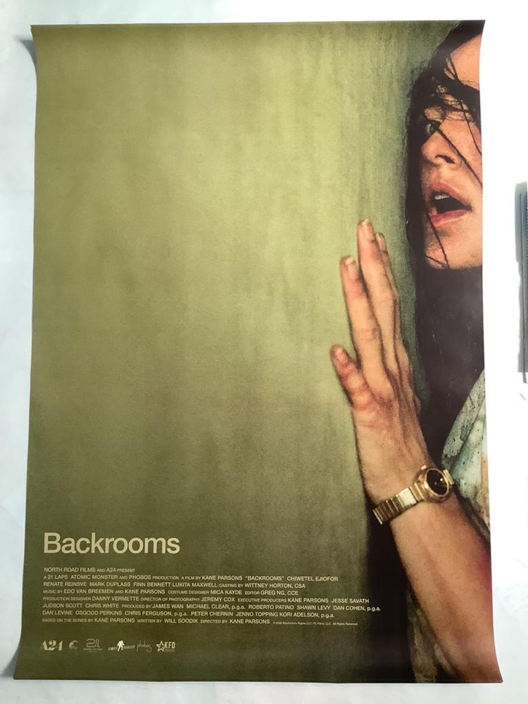 BACKROOMS   filmposter   70-100 cm, Verzamelen, Posters, Ophalen of Verzenden, Zo goed als nieuw